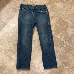 Mens Lee Regular Straight Leg Fit Blue Jeans 34x30